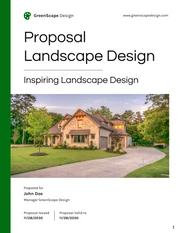 Landscape Design Proposal - Page 1