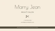 Hair Haven Minimalist Modern Hair Salon Business Card - Seite 2
