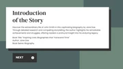 Dark Green Book Report Education Presentation - Page 2