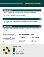 Landscaping Contract Template - page 3