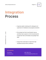 White Purple And Soft Orange Onboarding Plan - Page 4