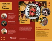 Simple Brown and Yellow Food Brochures - Page 2