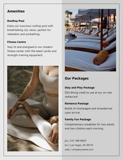 Luxury Grey and Black Hotel Brochure - Page 2