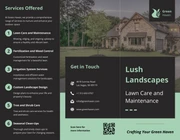 Lawn Care & Maintenance Brochure - Page 1