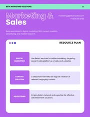 Modern Neon Purple Blue Cyan Resource Plan - Page 4
