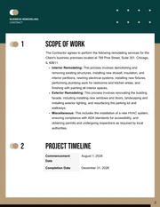 Business Remodeling Contract Template - صفحة 2