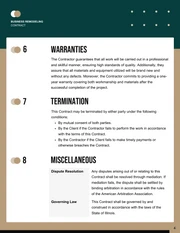 Business Remodeling Contract Template - page 4