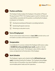 Employment Contract Template of Physical Therapy Assistant - Seite 2