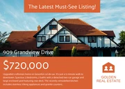 Orange Logo Real Estate Postcard - Page 1