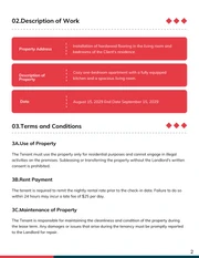 Short Term Rental Contract Template - Page 2