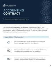 Accounting Contract Template - صفحة 1