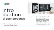 White Purple and Green Minimalist User Persona Presentation - Page 2