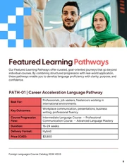 Foreign Languages Course Catalog - صفحة 9