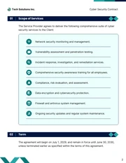 Cyber Security Contract Template - Page 2