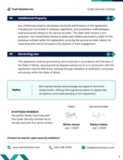 Cyber Security Contract Template - Pagina 5