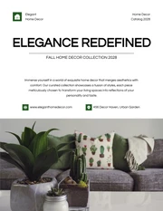 Minimalist White and Green Home Decor Catalog - Page 1