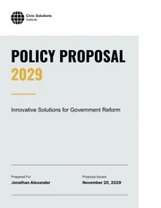 Policy Proposal - Page 1