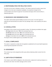 Wedding Catering Contract Template - page 2