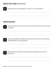 Annual Employee Self-Evaluation - Page 3