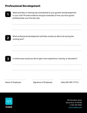 Annual Employee Self-Evaluation - Page 5