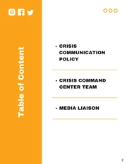 White Black And Yellow Clean Minimalist Professional Crisis Communication Plans - Page 2