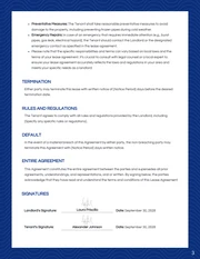 Modern Professional Blue Lease Contract - Seite 3