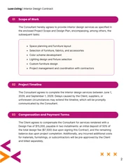 Interior Design Contract Template - Pagina 2