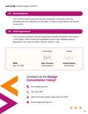 Interior Design Contract Template - Seite 4