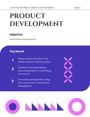 White Shape Minimalist Colorfull OKR Report - Page 2