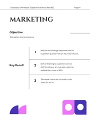 White Shape Minimalist Colorfull OKR Report - Page 4