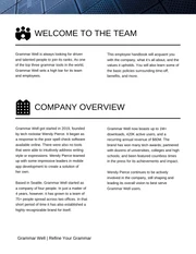 Simple Corporate Employee Handbook - Page 3