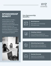 Gray Monochrome Sponsorship Proposal - Page 4