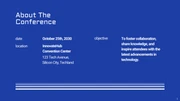 Minimalist Blue White Conference Presentation - Page 2