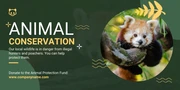 Green And Yellow Modern Playful Animal Conservation Twitter Banner - Page 2