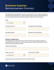 Reimbursement Contract Template - Página 1