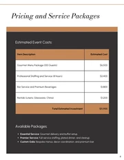 Catering Proposal Template - page 4