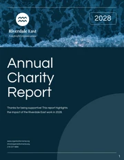 Dark Blue Ocean Annual Charity Reports - page 1