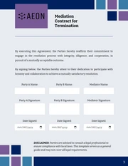Mediation Contract Template - page 3