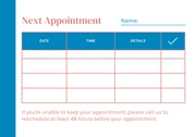 White And Light Red Modern Professional Appointment Card - Seite 2
