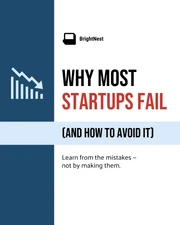 Startup Business Survival LinkedIn Carousel Template - Page 1