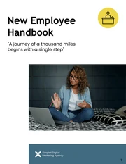 Small Business Employee Handbook Template - Page 1