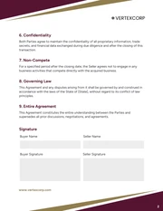 Acquisition Contract Template - page 2