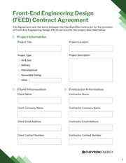 Feed Contract Template - page 1