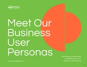 Orange and Green Business User Persona Presentation - Page 1