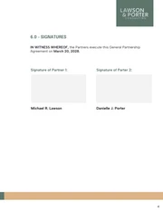 General Partnership Agreement Template - Página 4
