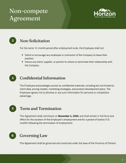 Non Compete Contract Template - Página 2