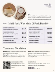 Wax Melt Price List Template - Seite 2