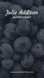 Nutritionist Personal Business Card - Page 2