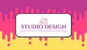 Colorful Playful Graphic Design Business Card - Seite 1