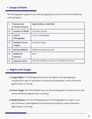 Model Photographer Contract - Pagina 2